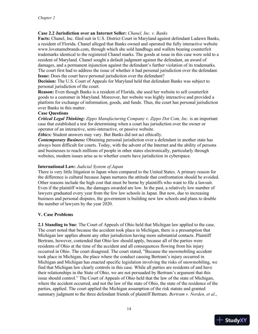 Class Notes for Business Law, 8th Edition, page 15