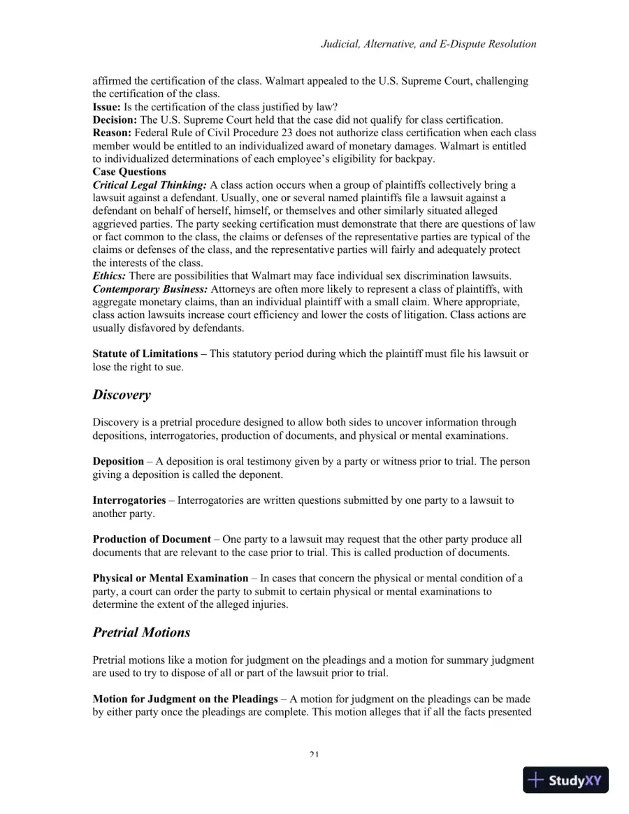 Class Notes for Business Law, 8th Edition, page 22