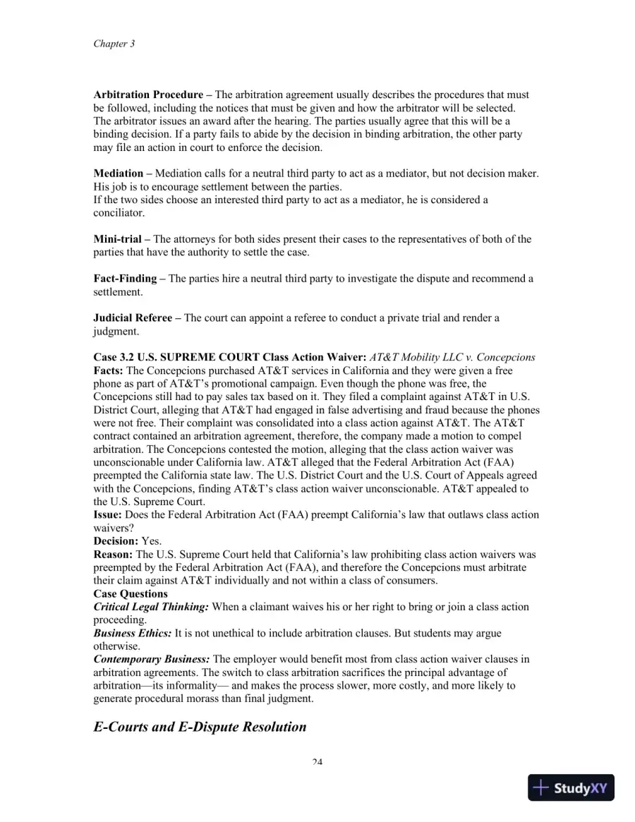 Class Notes for Business Law, 8th Edition, page 25