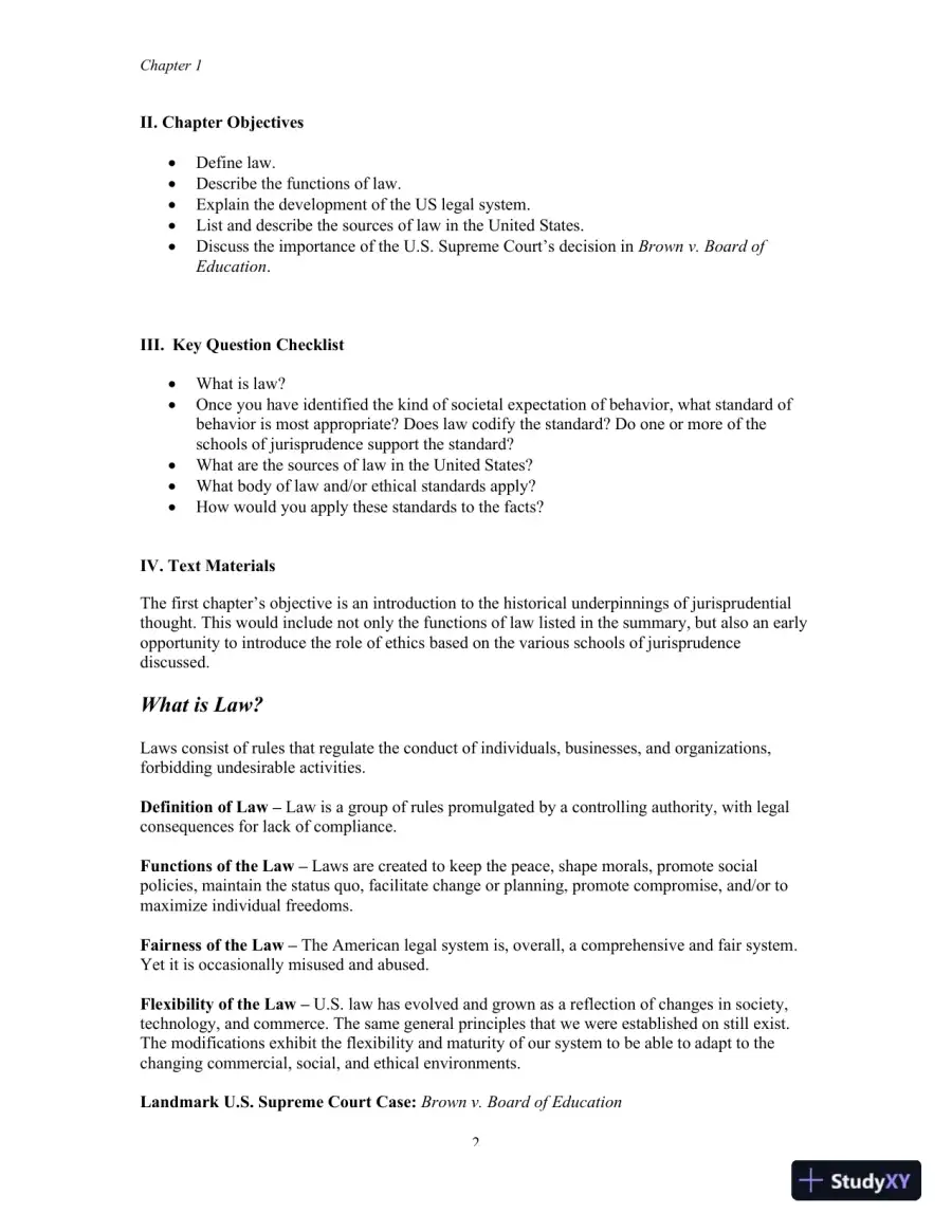 Class Notes for Business Law, 8th Edition, page 3