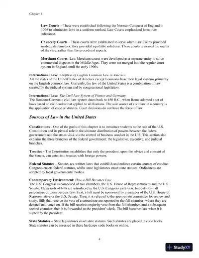 Class Notes for Business Law, 8th Edition - Page 5 preview image