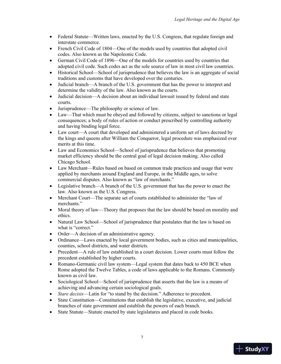 Class Notes for Business Law, 8th Edition, page 8