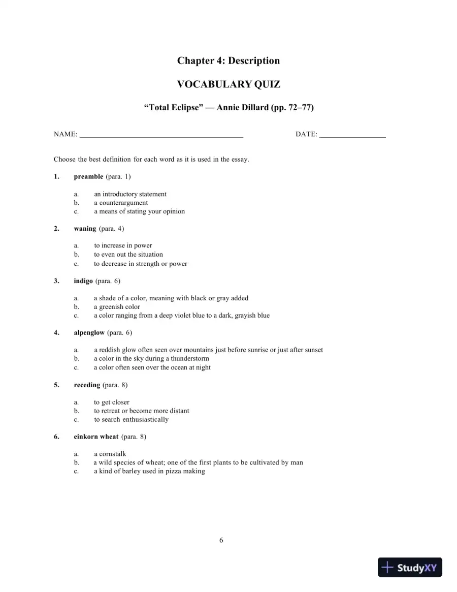 Solution Manual for Prose Reader: Essays for Thinking, Reading and Writing, 12th Edition, page 11
