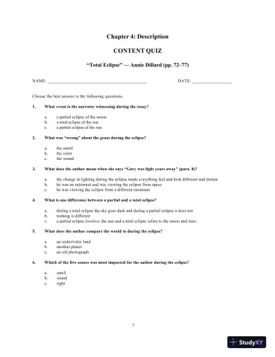 Solution Manual for Prose Reader: Essays for Thinking, Reading and Writing, 12th Edition - Page 12 preview image
