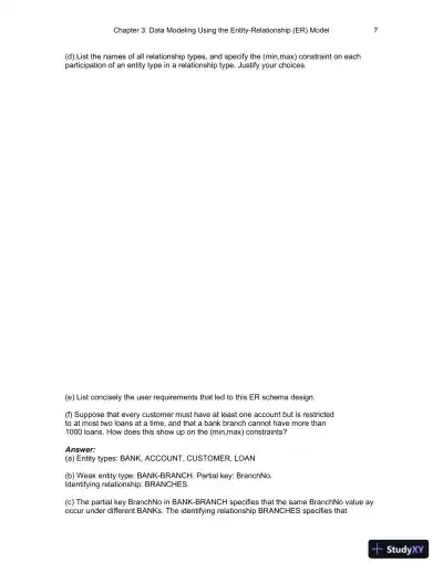 Solution Manual for Fundamentals of Database Systems , 7th Edition - Page 13 preview image