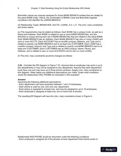 Solution Manual for Fundamentals of Database Systems , 7th Edition - Page 14 preview image