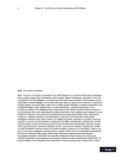 Solution Manual for Fundamentals of Database Systems , 7th Edition - Page 22 preview image