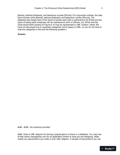 Solution Manual for Fundamentals of Database Systems , 7th Edition - Page 23 preview image