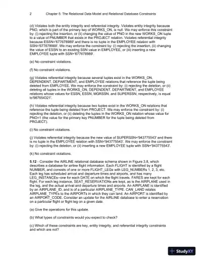 Solution Manual for Fundamentals of Database Systems , 7th Edition - Page 27 preview image