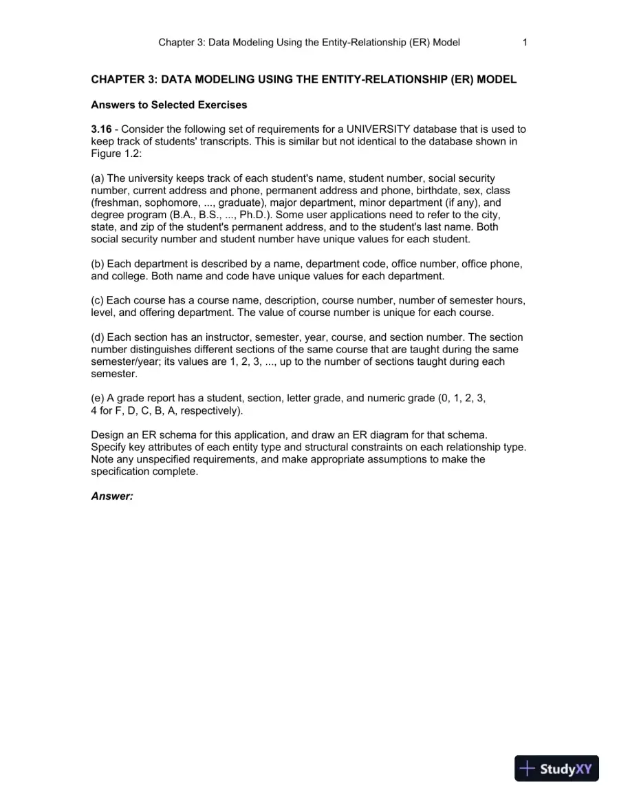 Solution Manual for Fundamentals of Database Systems , 7th Edition, page 7