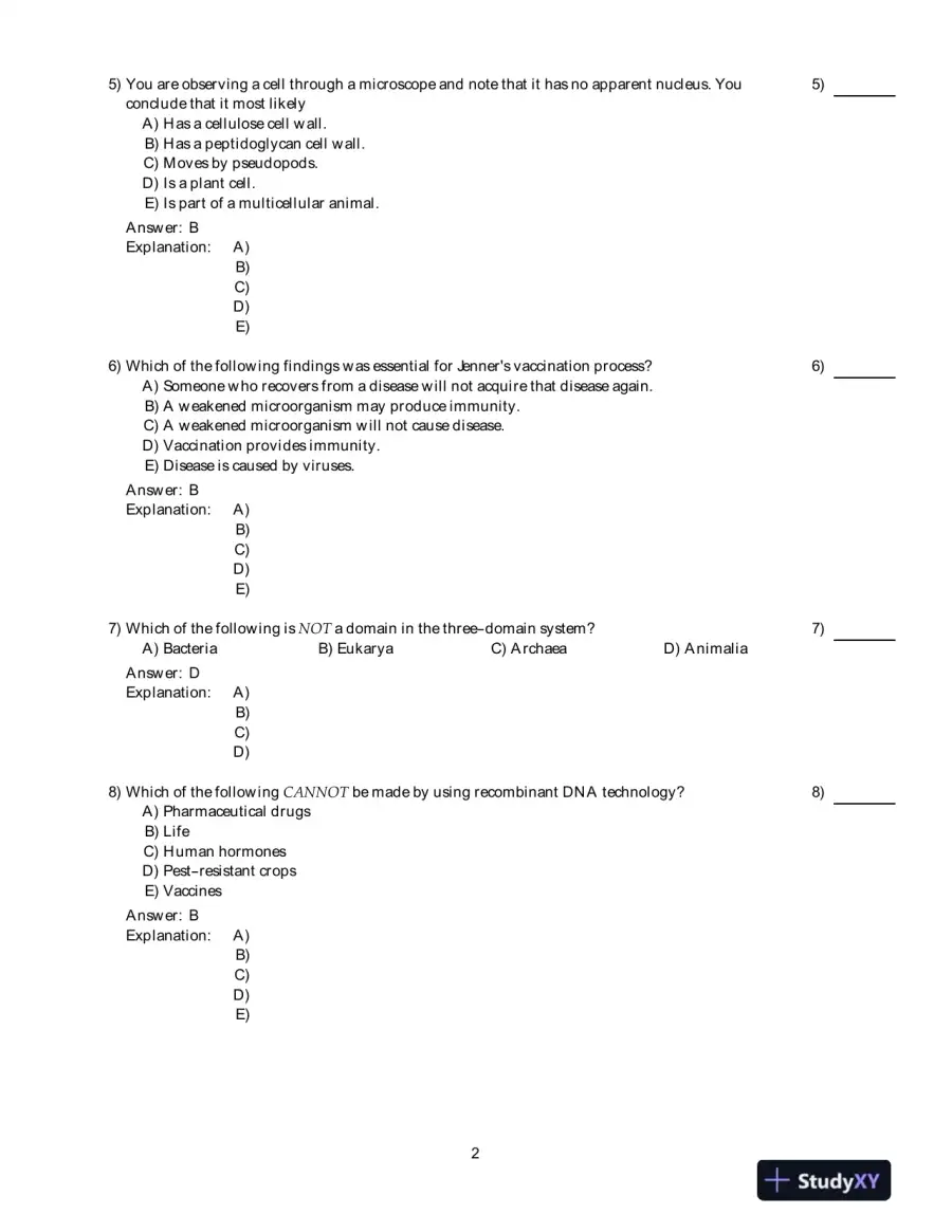 Microbiology, An Introduction , 10th Edition Test Bank, page 3