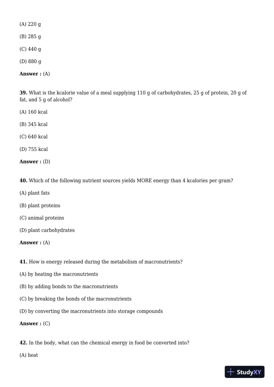 Test Bank For Understanding Nutrition 1st Edition Test Bank, page 11
