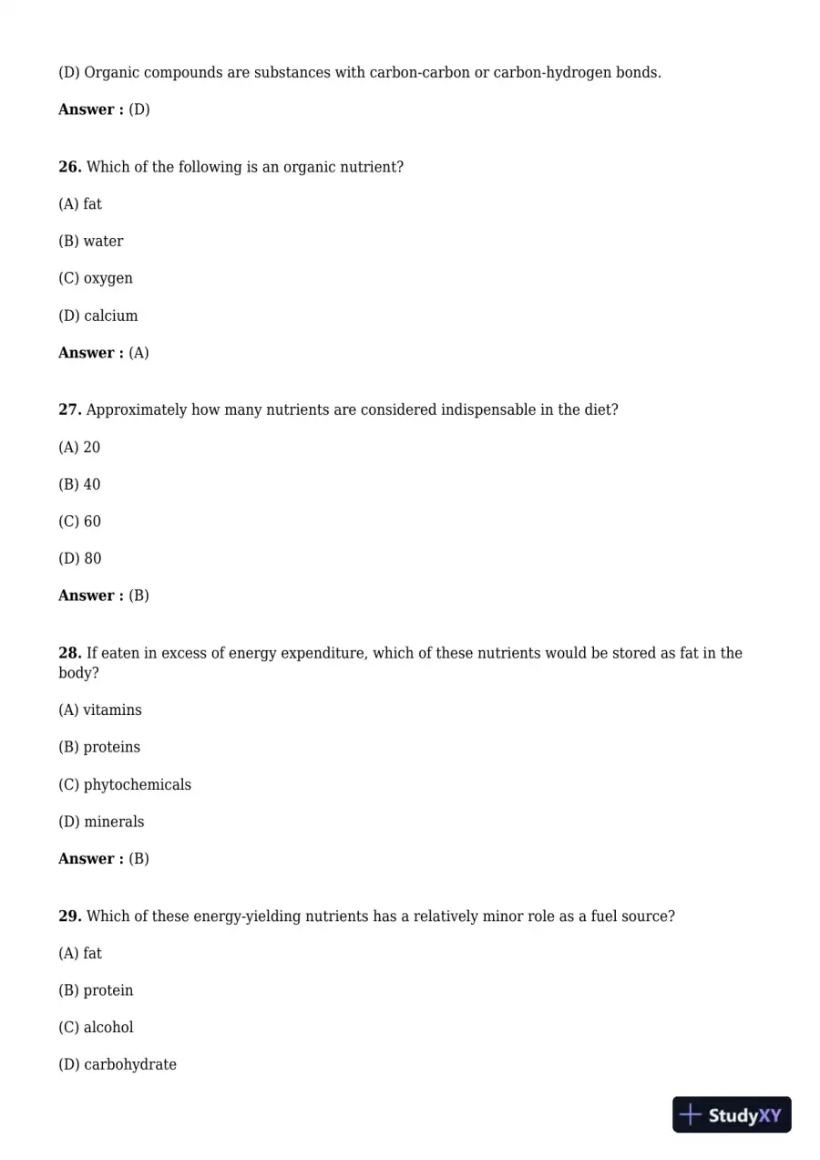 Test Bank For Understanding Nutrition 1st Edition Test Bank, page 8
