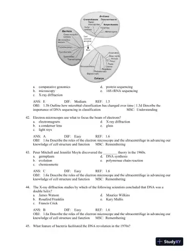Microbiology: An Evolving Science Fourth Edition Test Bank - Page 10 preview image