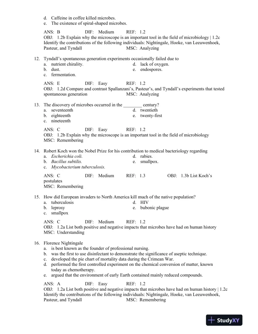 Microbiology: An Evolving Science Fourth Edition Test Bank, page 4