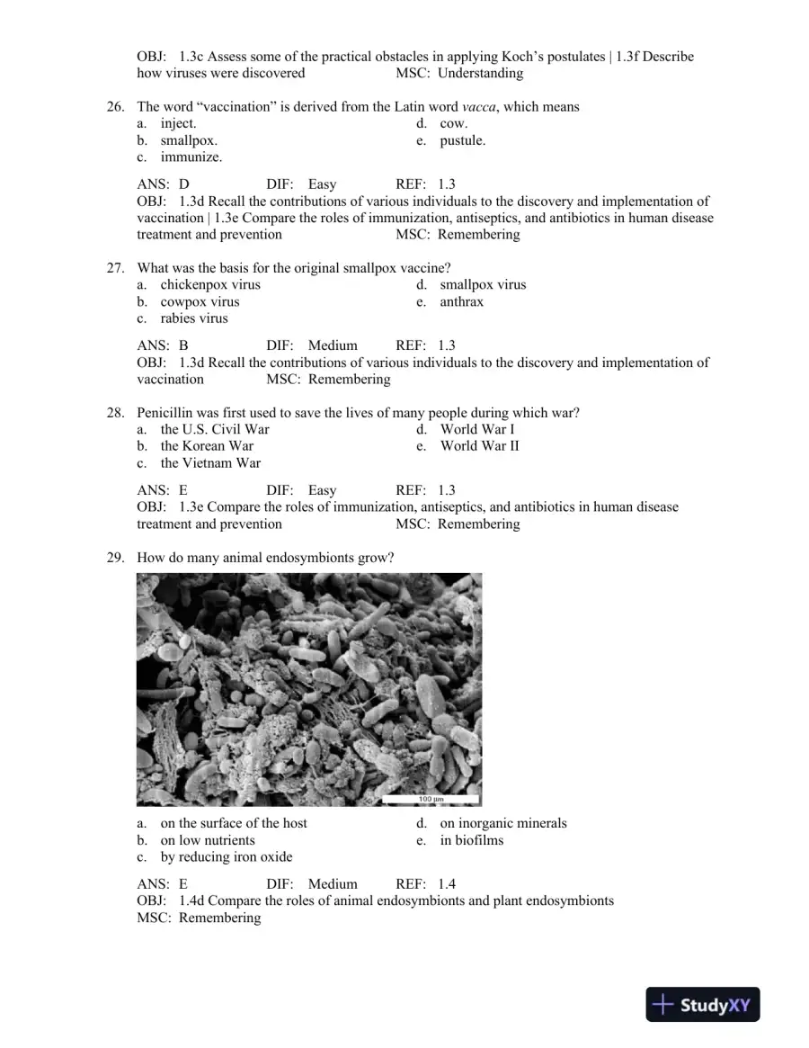 Microbiology: An Evolving Science Fourth Edition Test Bank, page 7