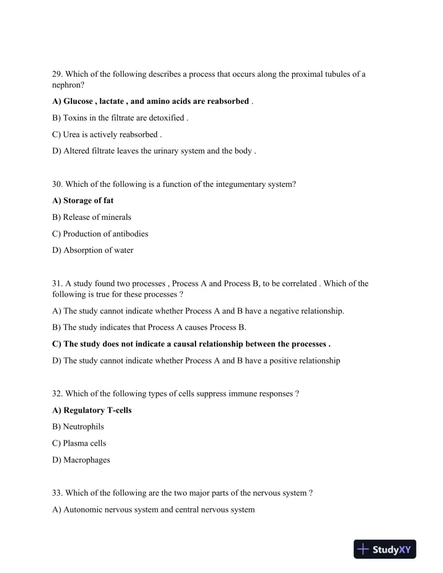 ATI Science TEAS Exam with Answers (106 Solved Questions), page 9