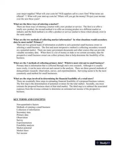 Canadian Entrepreneurship And Small Business Management, 9th Edition Solution Manual - Page 14 preview image