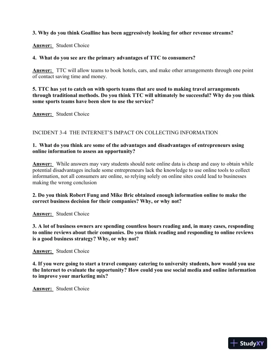 Canadian Entrepreneurship And Small Business Management, 9th Edition Solution Manual, page 16