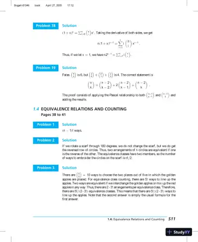 Solution Manual for Discrete Mathematics for Computer Scientists, 1st Edition - Page 12 preview image