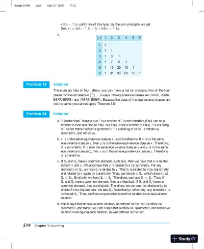 Solution Manual for Discrete Mathematics for Computer Scientists, 1st Edition - Page 15 preview image