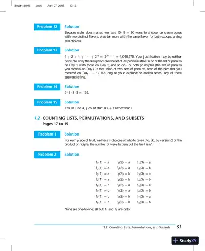 Solution Manual for Discrete Mathematics for Computer Scientists, 1st Edition - Page 4 preview image