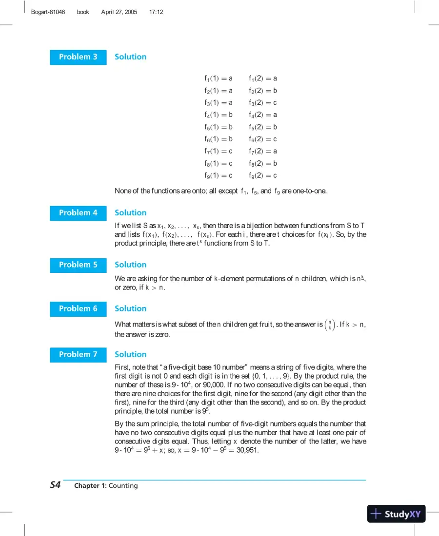 Solution Manual for Discrete Mathematics for Computer Scientists, 1st Edition, page 5