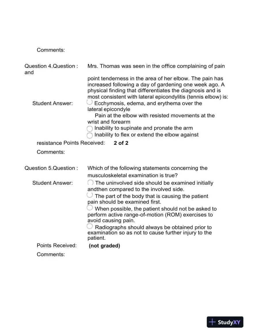 2022 NR511 Clinical Analysis Final Exam Week 8 With Answers (100 Solved Questions), page 3