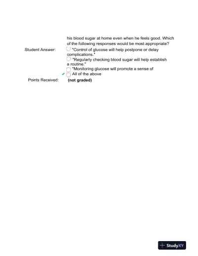 2022 NR511 Clinical Analysis Final Exam Week 8 With Answers (100 Solved Questions) - Page 6 preview image