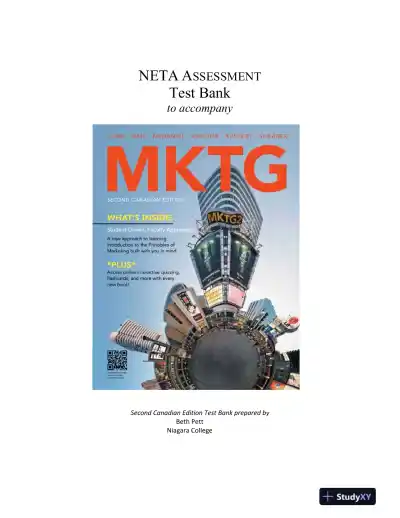 MKTG 2, Second Canadian Edition Test Bank - Page 1 preview image