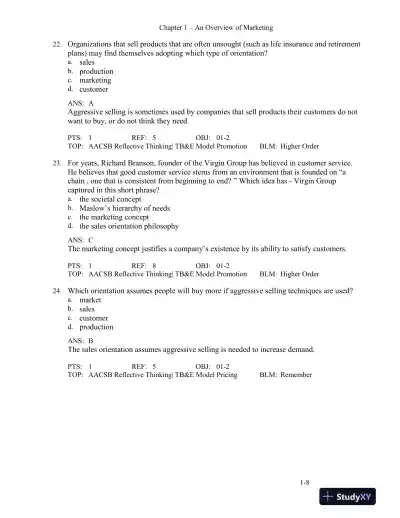 MKTG 2, Second Canadian Edition Test Bank - Page 11 preview image
