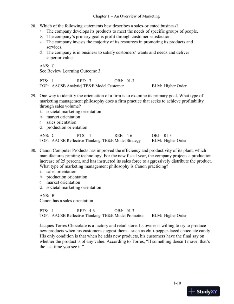 MKTG 2, Second Canadian Edition Test Bank, page 13