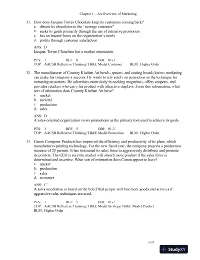 MKTG 2, Second Canadian Edition Test Bank - Page 14 preview image