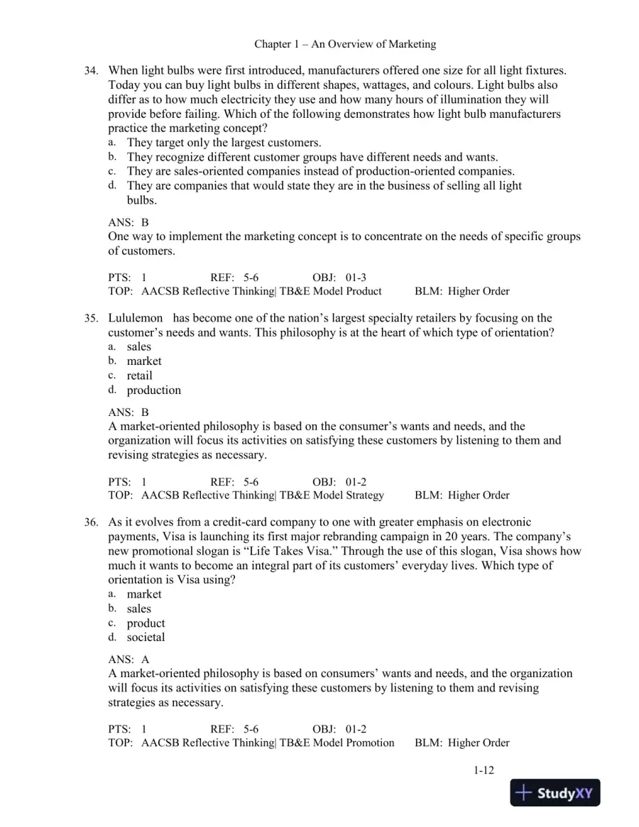 MKTG 2, Second Canadian Edition Test Bank, page 15