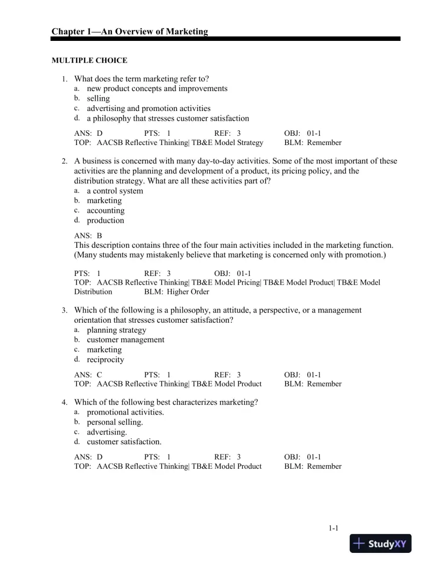 MKTG 2, Second Canadian Edition Test Bank, page 4