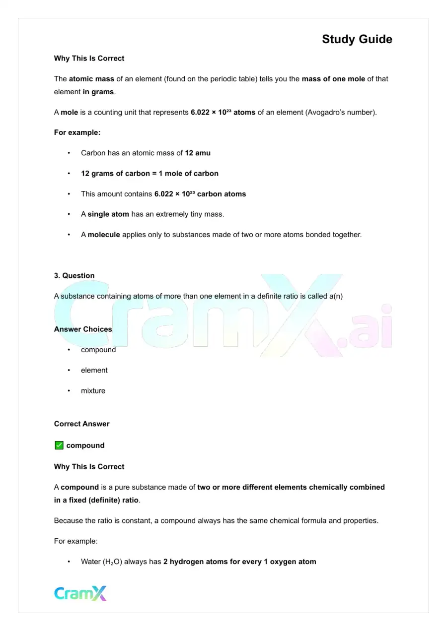 Chemistry - Atoms, page 5