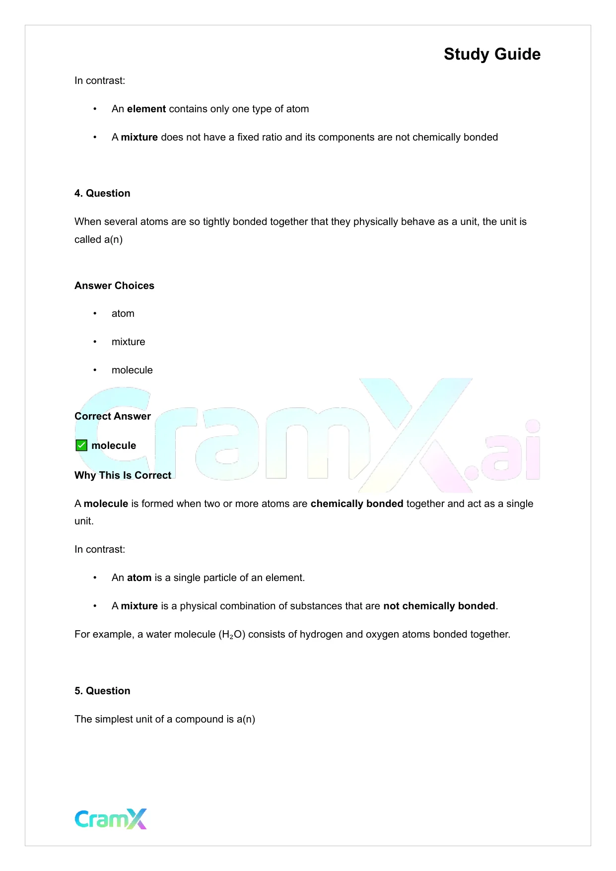 Chemistry - Atoms - Page 6 preview image