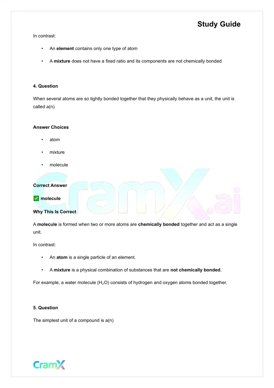 Chemistry - Atoms, page 6