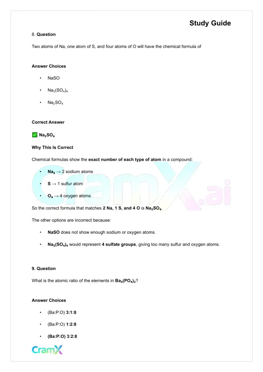 Chemistry - Atoms, page 9