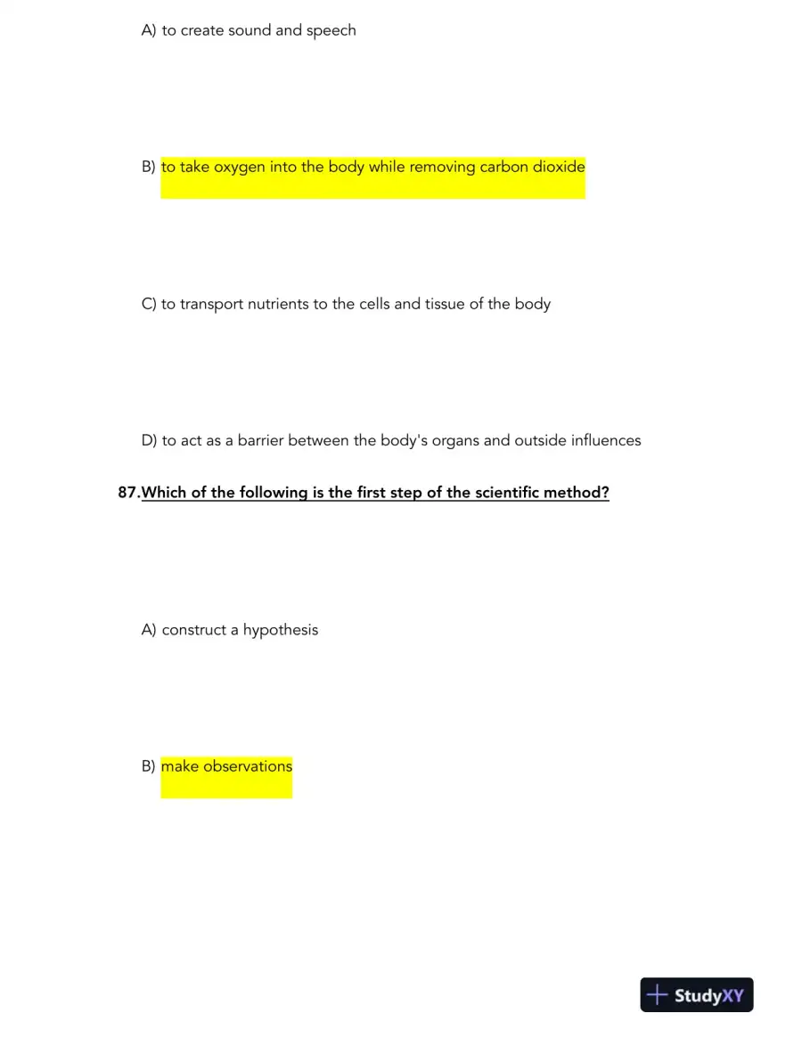 HESI Anatomy and Physiology A2 Comprehensive Real Exam With Answers (231 Solved Questions), page 14