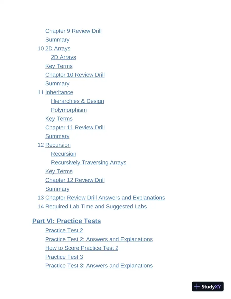 Princeton Review AP Computer Science A Prep, 2023: 4 Practice Tests + Complete Content Review (2022), page 10