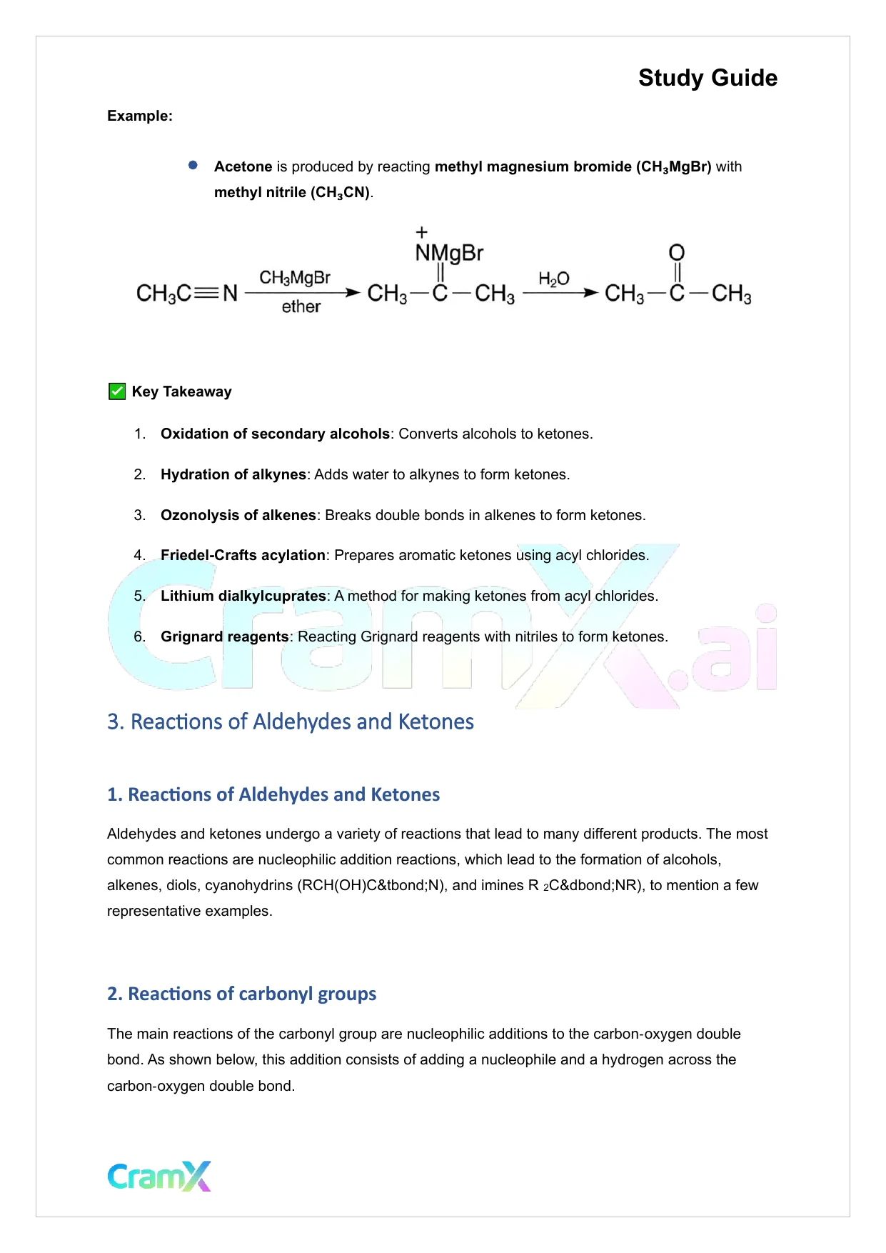 Organic Chemistry II - Aldehydes and Ketones - Page 7 preview image