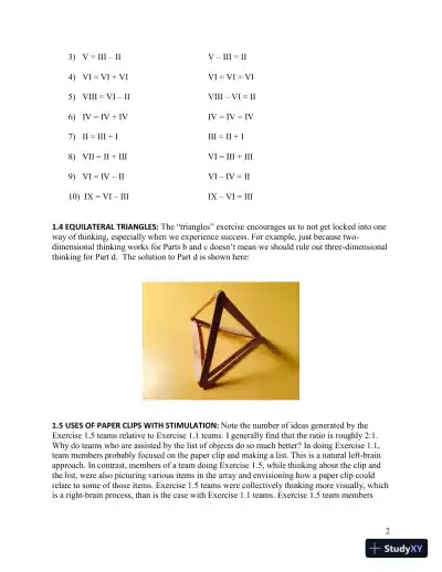 Solution Manual for Introduction to Creativity and Innovation for Engineers, 1st Edition - Page 3 preview image