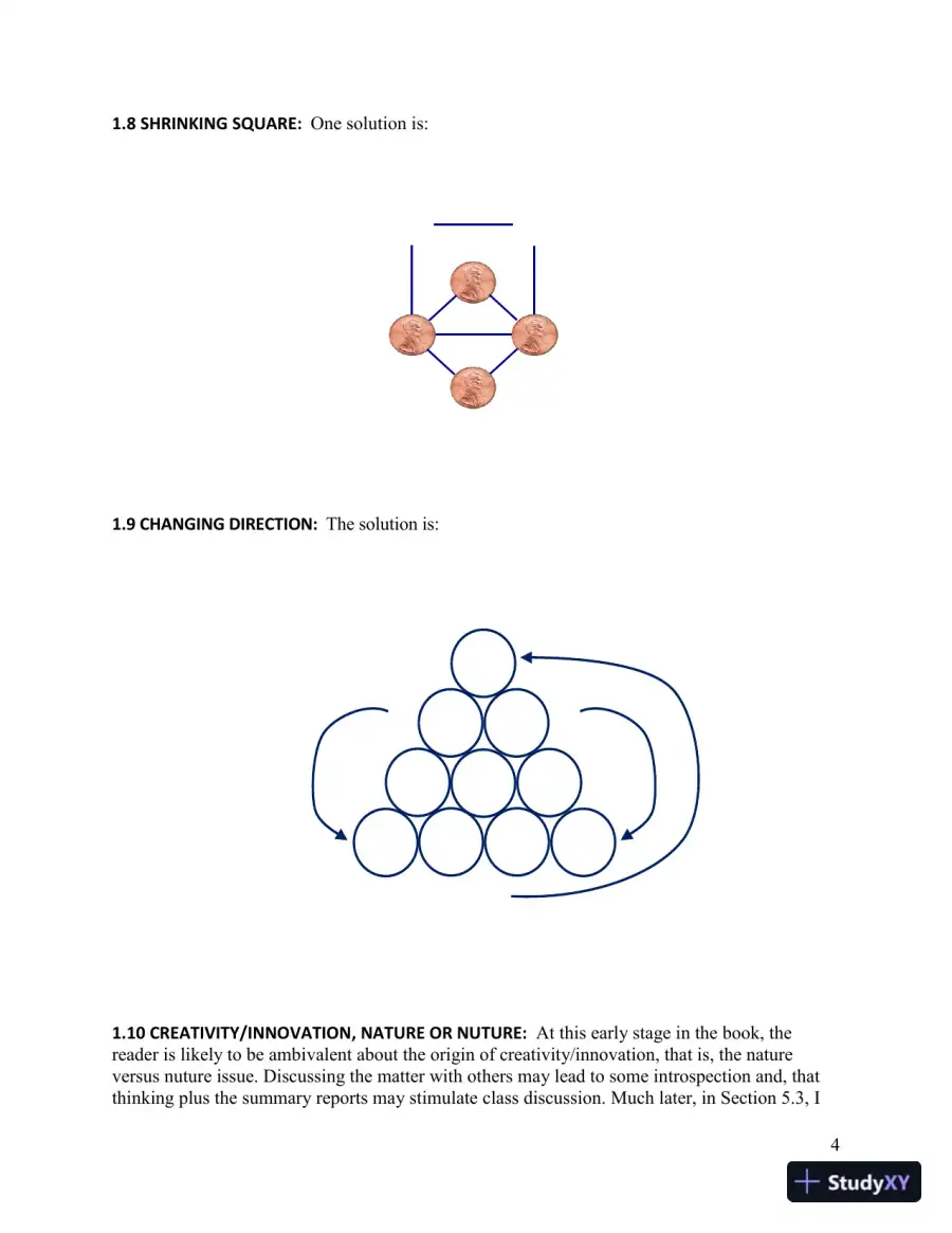 Solution Manual for Introduction to Creativity and Innovation for Engineers, 1st Edition, page 5