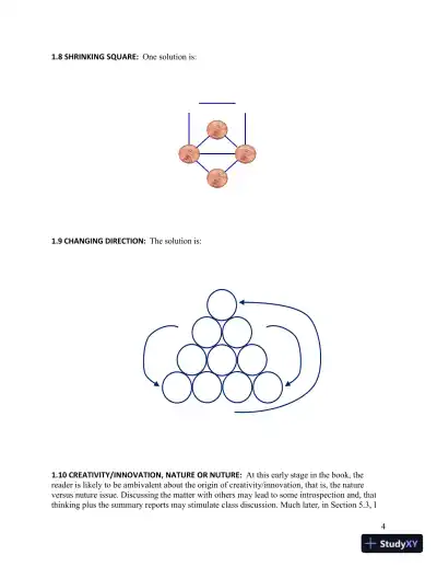 Solution Manual for Introduction to Creativity and Innovation for Engineers, 1st Edition - Page 5 preview image