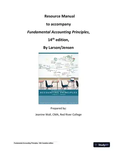 Fundamental Accounting Principles, Volume 2, 14th Canadian Edition Lecture Notes - Page 1 preview image