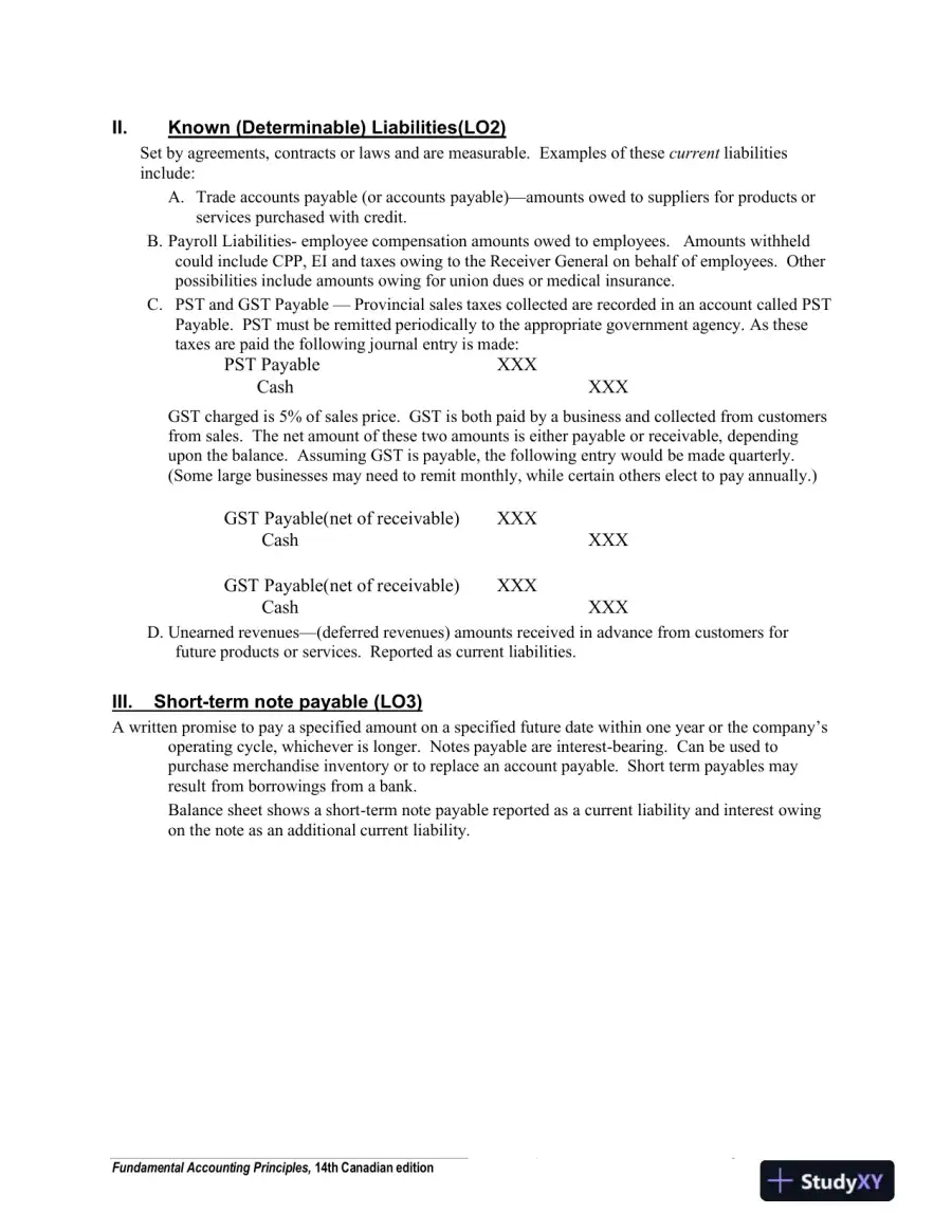 Fundamental Accounting Principles, Volume 2, 14th Canadian Edition Lecture Notes, page 14