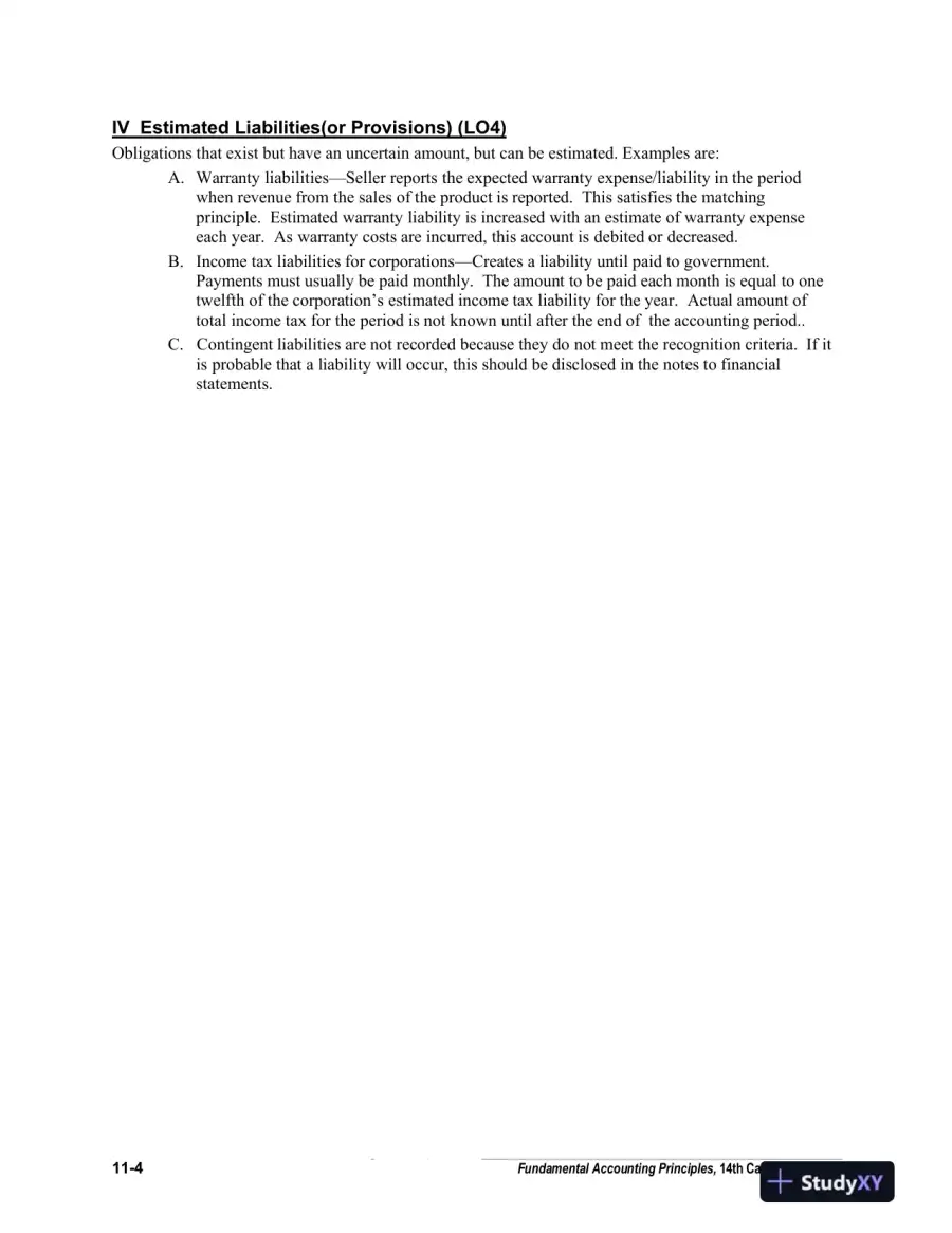 Fundamental Accounting Principles, Volume 2, 14th Canadian Edition Lecture Notes, page 15