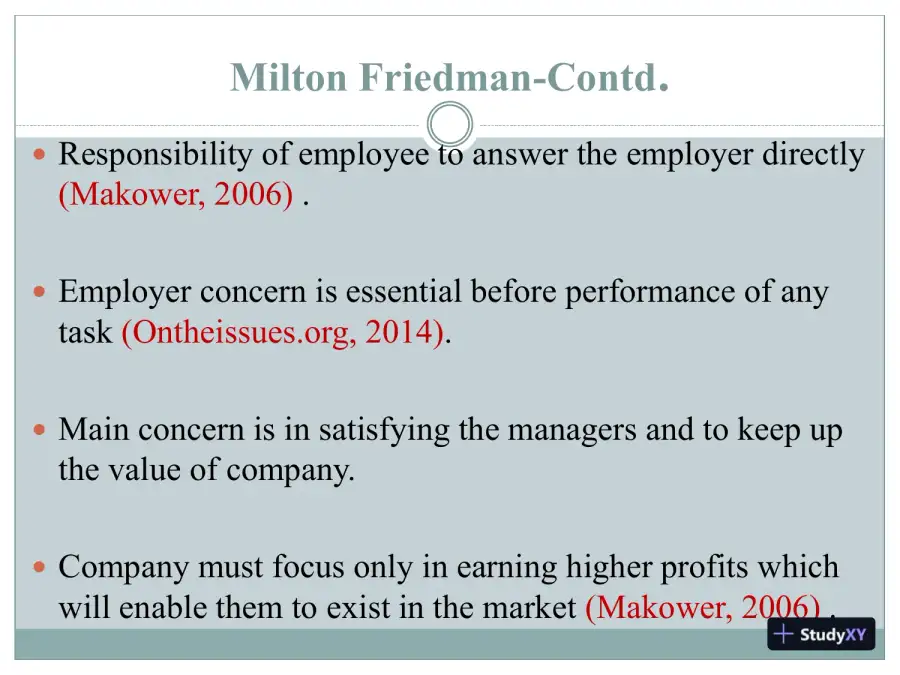 A Comparison Milton Friedman And Archie Carroll, page 4