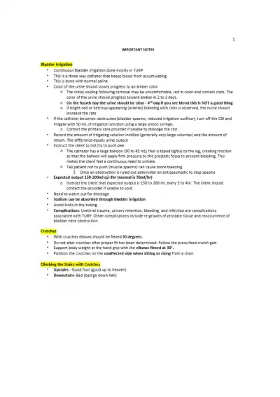 Key Concepts for NCLEX - Page 1 preview image